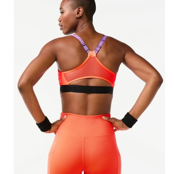 Love & Sports Women’s Logo Patch Sports Bra Size Large 12-14 NEW - Picture 13 of 15